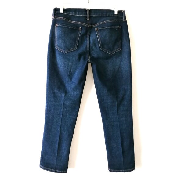 Old Navy Womens Blue Denim Mid Rise Stretch Straight Boyfriend Jeans Size 6 - Picture 4 of 6